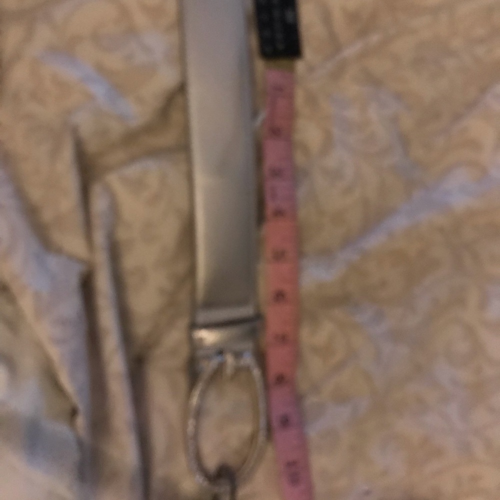 Guess silver adjustable belt w/ rhinestone available in other colors NWT - Picture 7 of 8